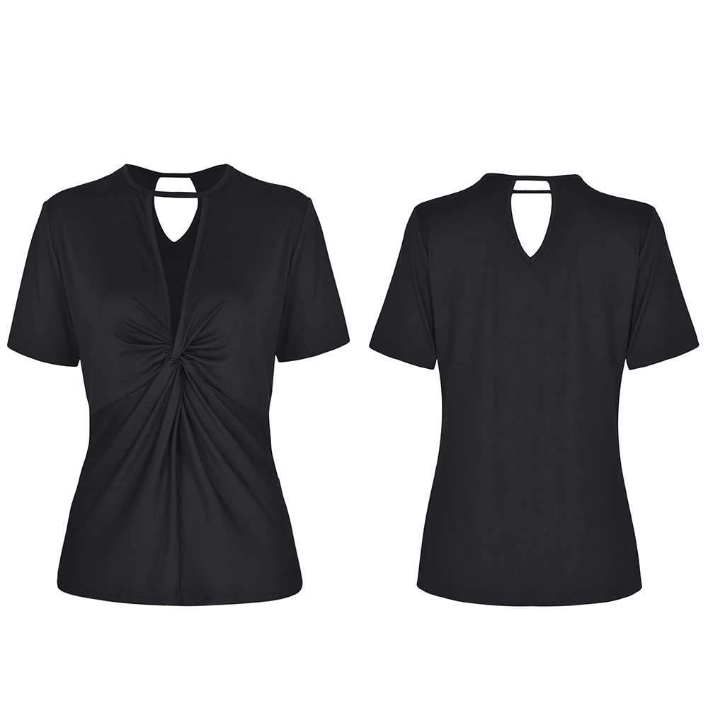 Fashion V neck Short sleeve T-Shirts