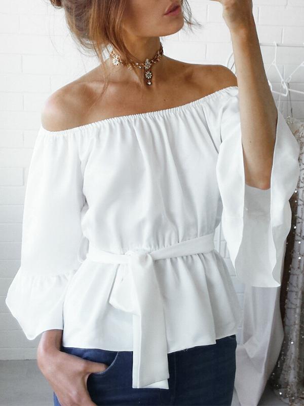 Fashion Women's Ladies Summer Long Sleeve Loose Casual Shirt
