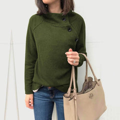 Fashion Stand collar Long sleeve Fastener  Sweatshirts