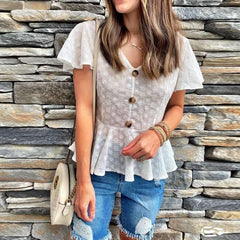 Fashion V neck Slim T-Shirts