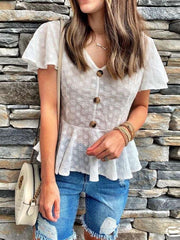Fashion V neck Slim T-Shirts