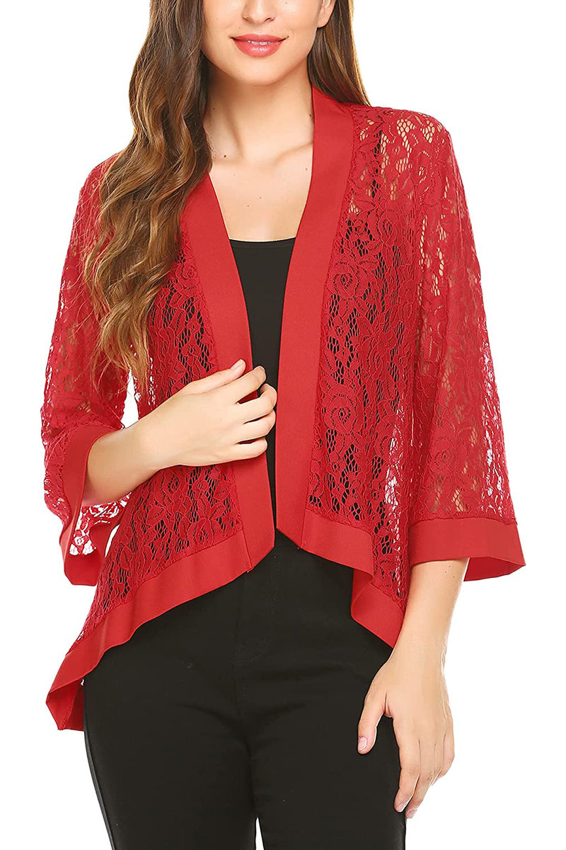 3/4 Sleeve Sheer Cardigan - Zeagoo (Us Only)