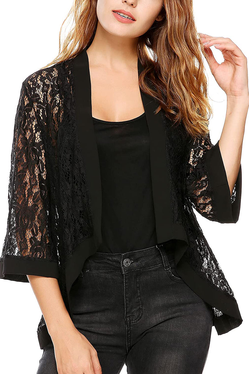 3/4 Sleeve Sheer Cardigan - Zeagoo (Us Only)