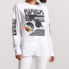 Fashion White Letter Printed T-Shirts