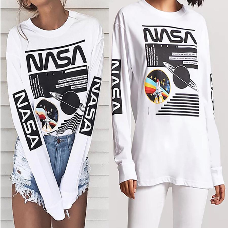 Fashion White Letter Printed T-Shirts