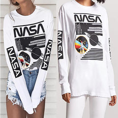 Fashion White Letter Printed T-Shirts