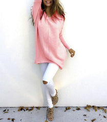 Fashion V-Neck Long Sleeve Women's Sweater