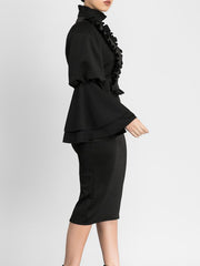 Fashion Woman Sexy Flare Sleeve Bodycon Dress