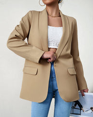 Casual Blazers Open Front Long Sleeve Work Office Blazer Jacket