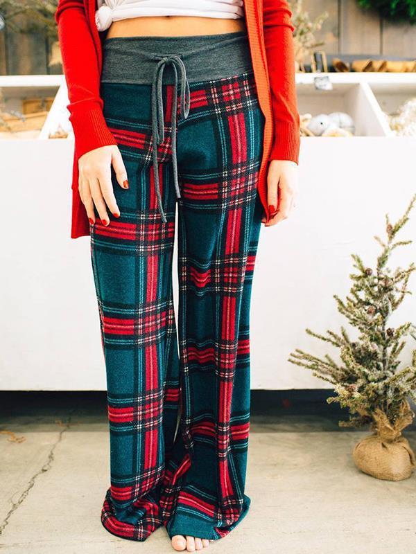 Fashionable loose fitting printed trousers Pants