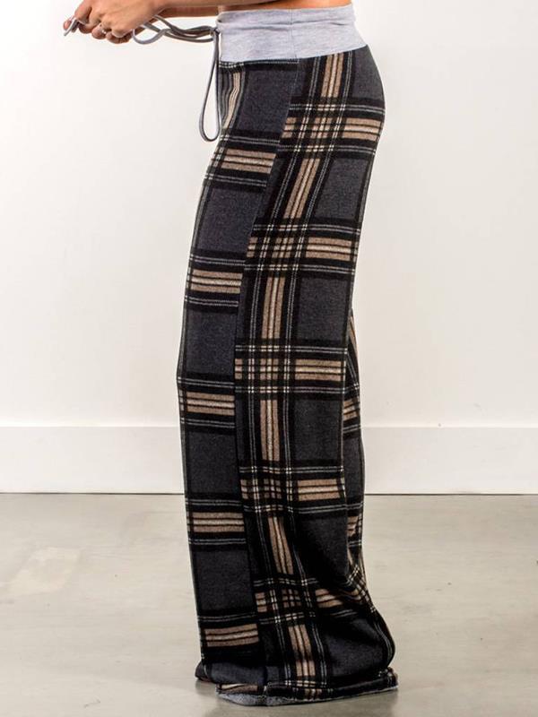 Fashionable loose fitting printed trousers Pants