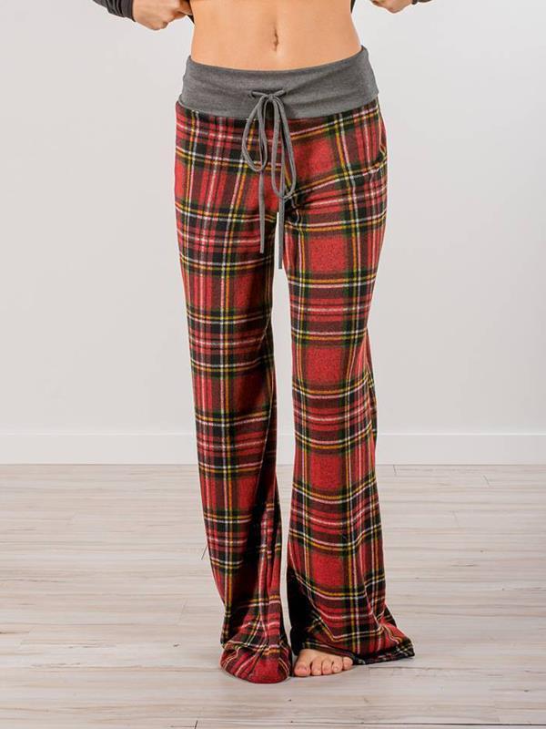 Fashionable loose fitting printed trousers Pants