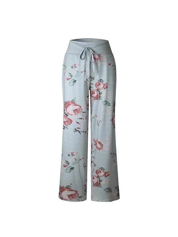Fashionable loose fitting printed trousers Pants