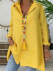 Fashion Wave Pot Plus Size Blouse