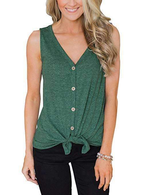Fashion V neck Cardigan Vests