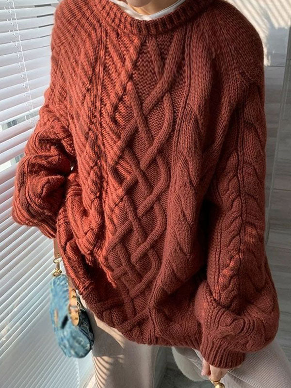 Oversized Cable Knit Sweater