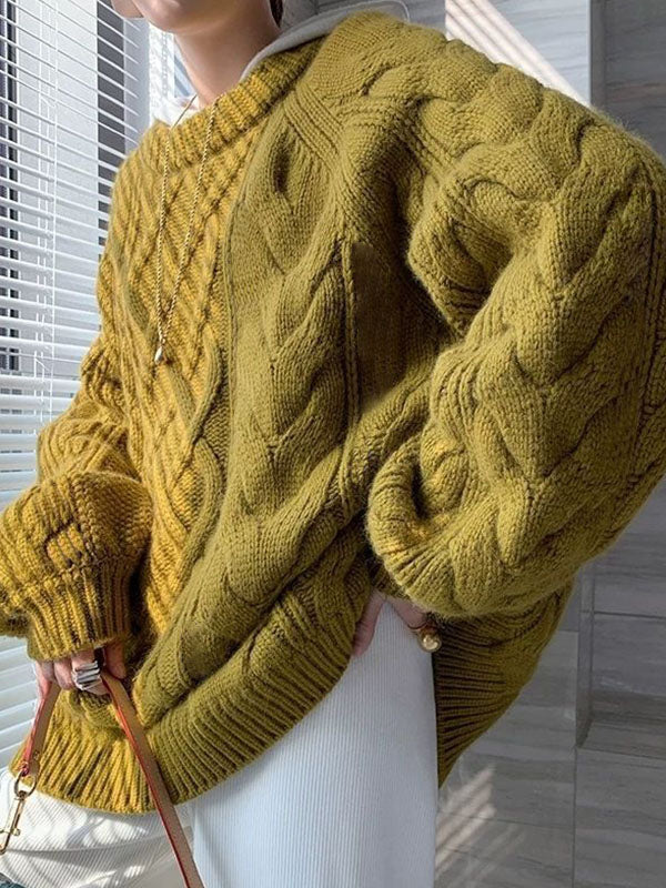 Oversized Cable Knit Sweater