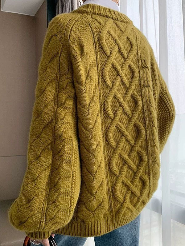 Oversized Cable Knit Sweater