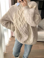 Oversized Cable Knit Sweater