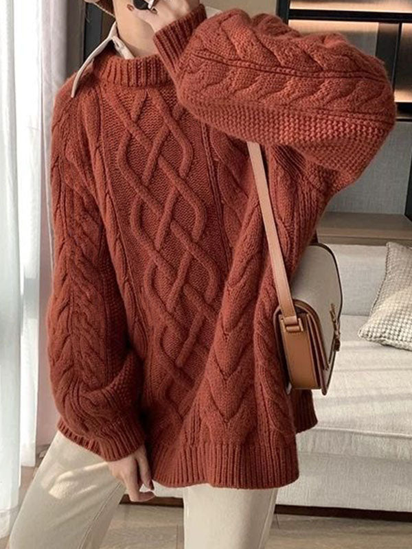 Oversized Cable Knit Sweater