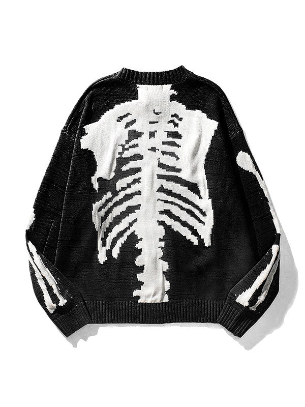 Oversized Skeleton Knit Sweater