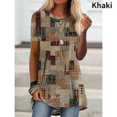 Fashion Women's Short Sleeve Digital Printing T-shirts
