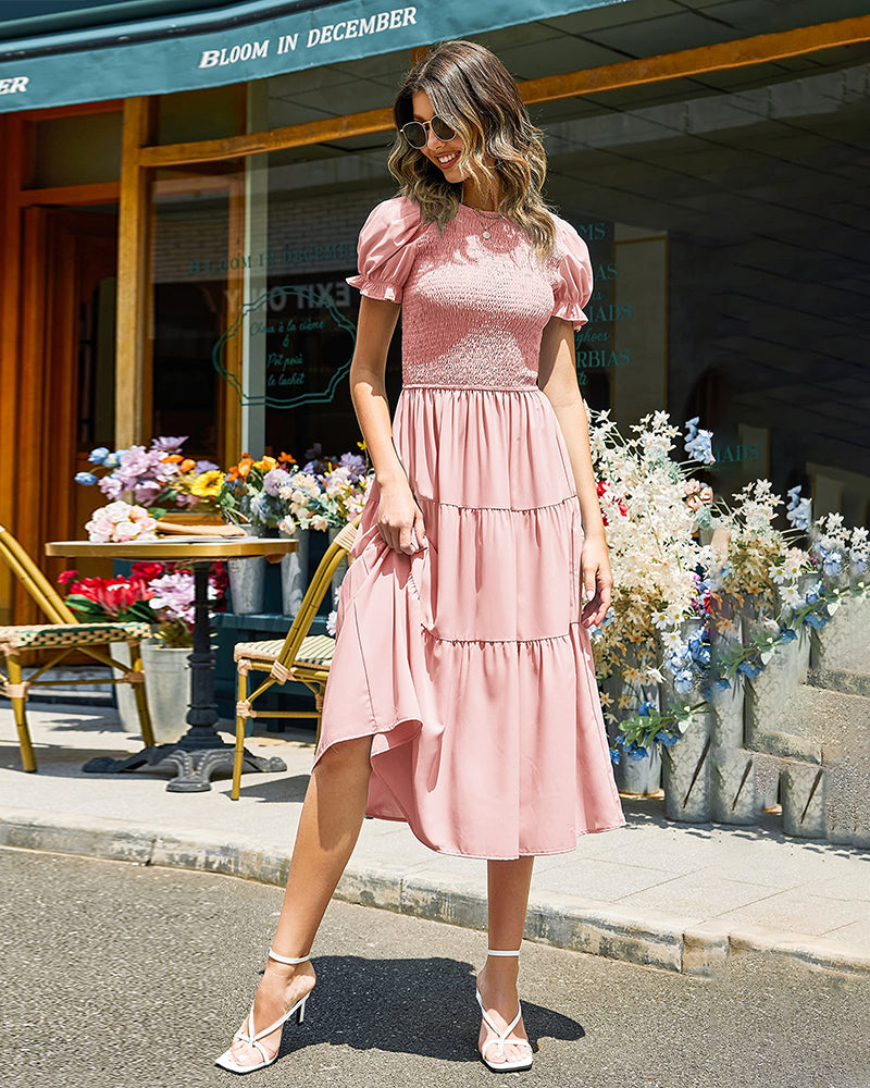 Boho Floral Print Vintage Maxi Dress - Zeagoo (Us Only)