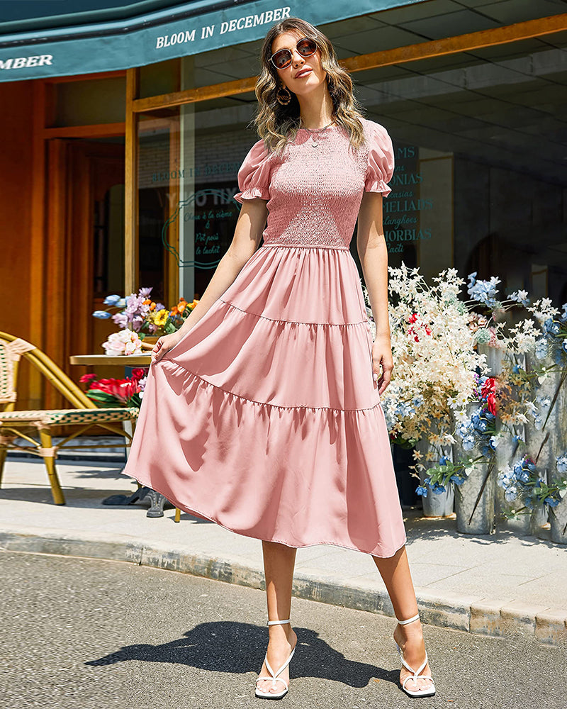 Boho Floral Print Vintage Maxi Dress - Zeagoo (Us Only)