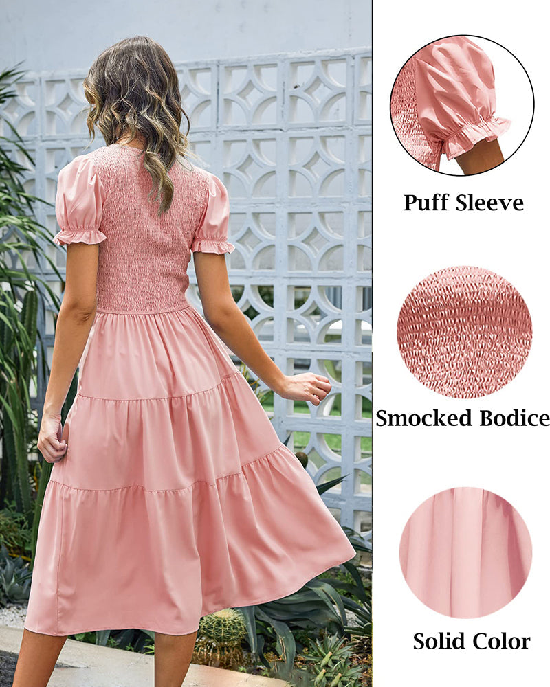 Boho Floral Print Vintage Maxi Dress - Zeagoo (Us Only)