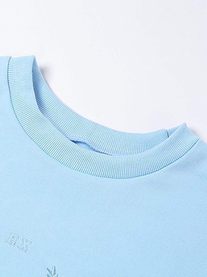 Vintage Embroidered Long Sleeve Sweatshirt