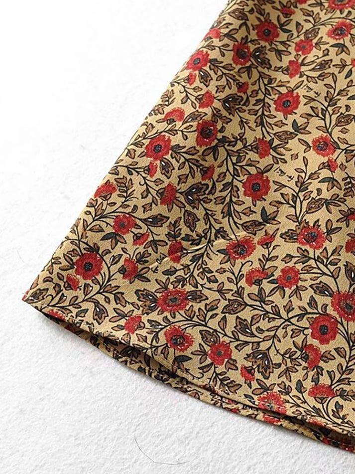 Vintage Floral Slip Mini Dress
