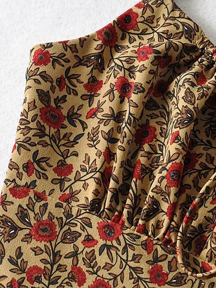 Vintage Floral Slip Mini Dress