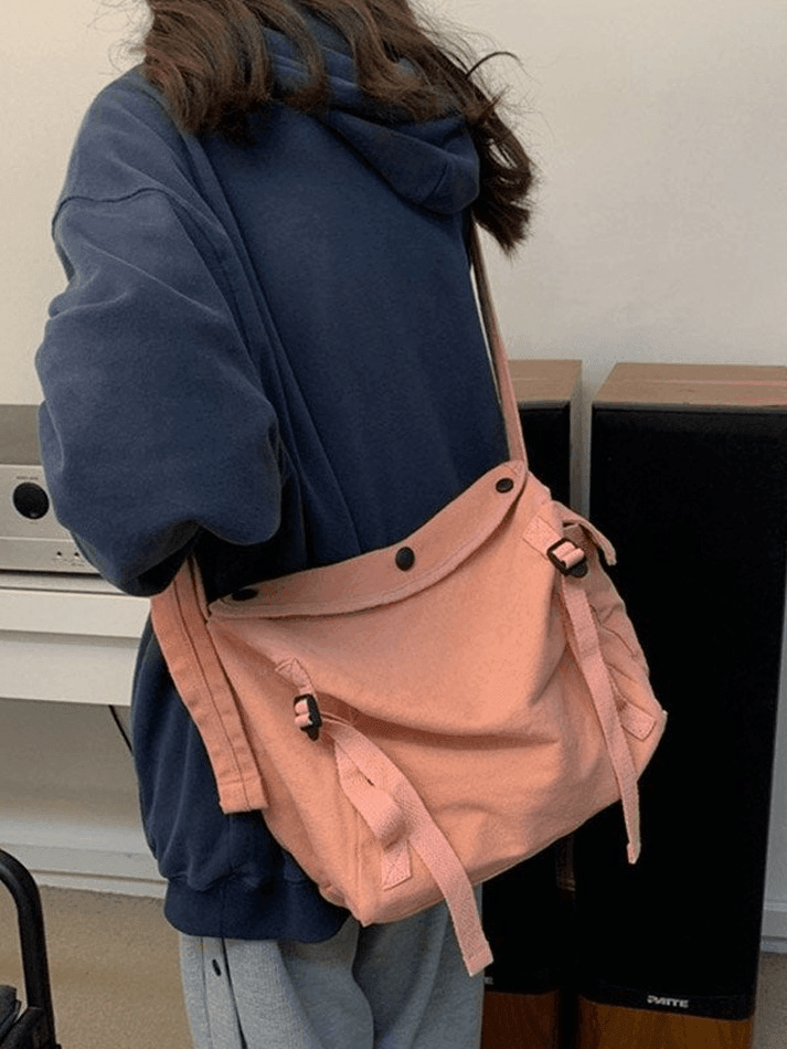 Vintage Large Capacity Crossbody Bag