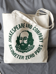 Vintage Print Canvas Shopper Bag