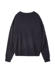 Vintage Skull Jacquard Pullover Sweater